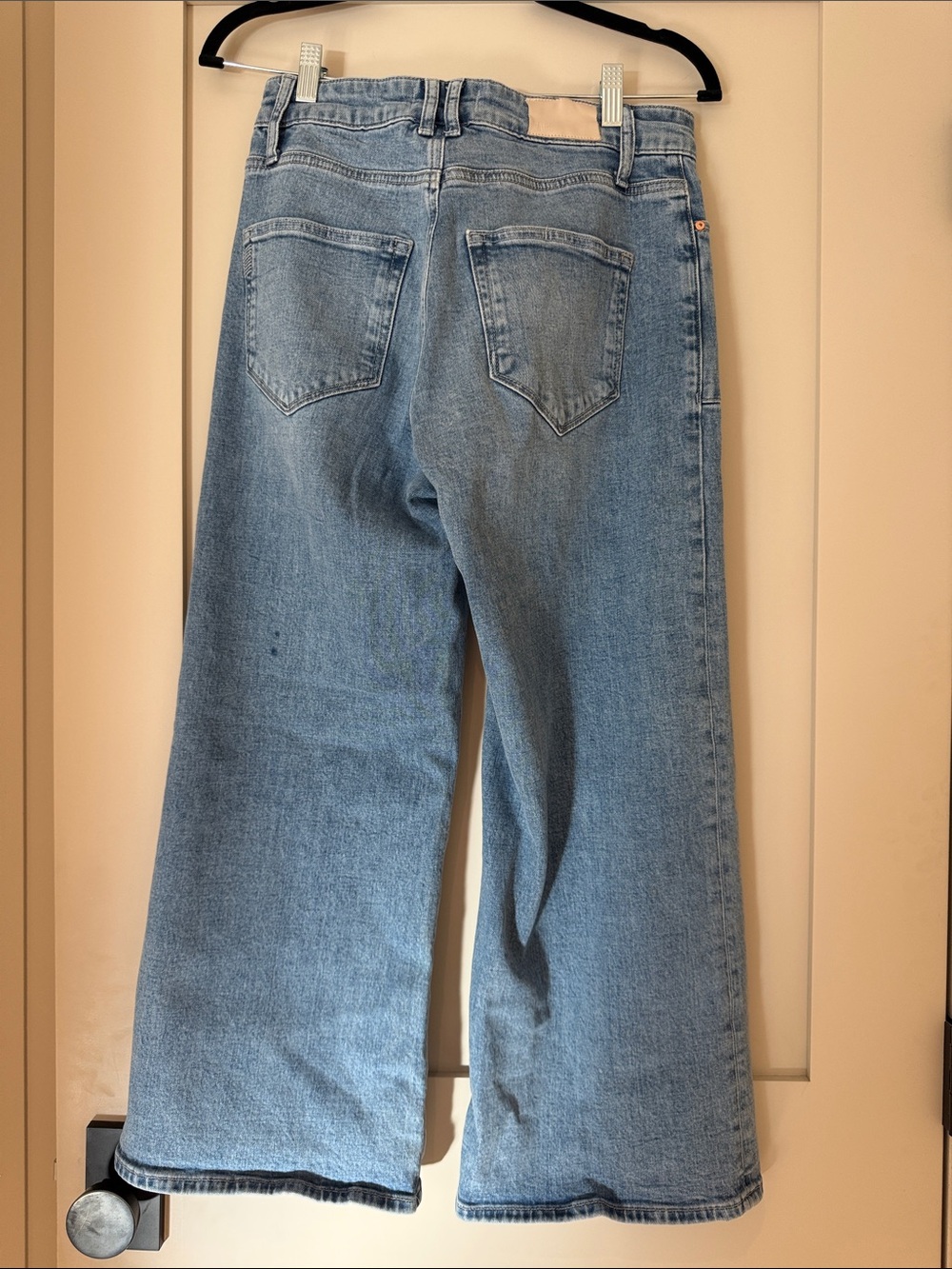 Paige Anessa High-Rise Crop Wide Leg Jeans, 27P - Picture 3 of 4